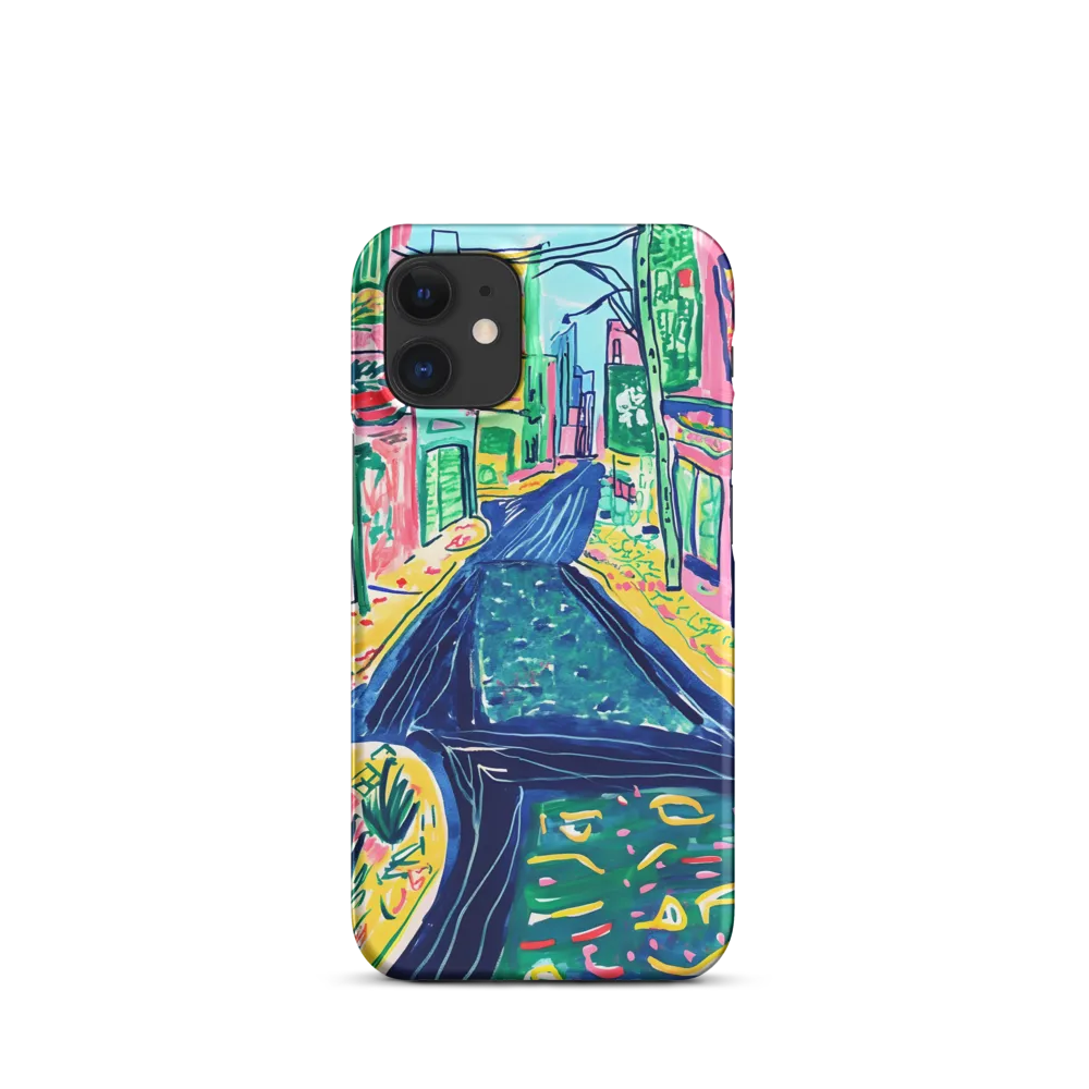 Dreamy Street in Vibrant Hues