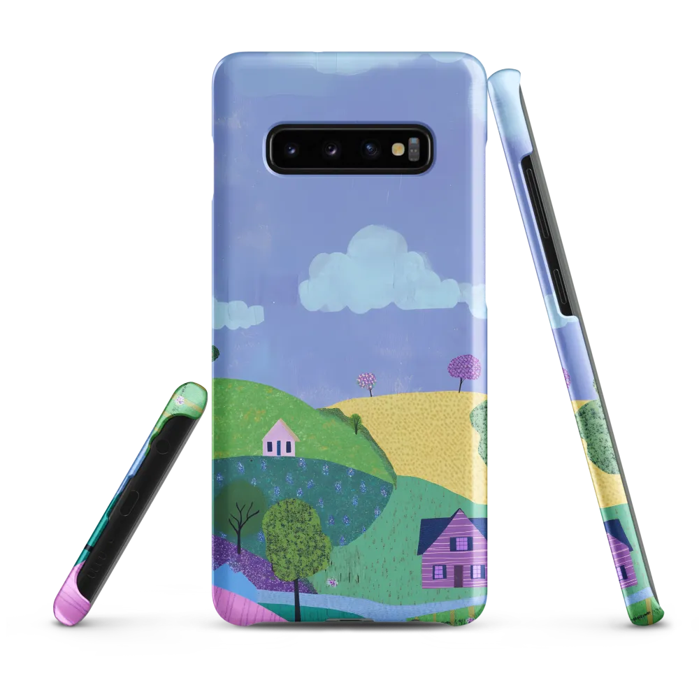 Whimsical Hills and Quaint Homes | Phone Case |  S10 Plus | Snap Case | Matte