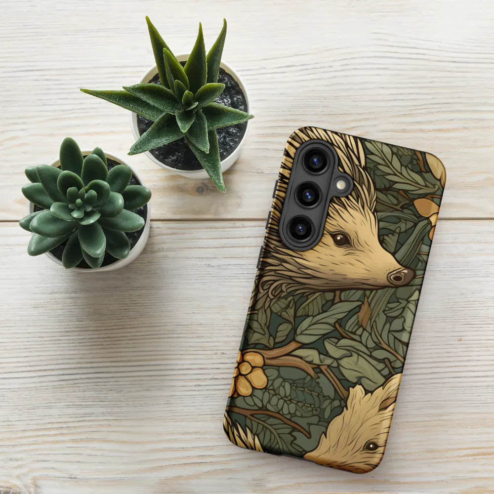 Whimsical Hedgehog Garden | Phone Case |  S24 | Tough Case | Matte