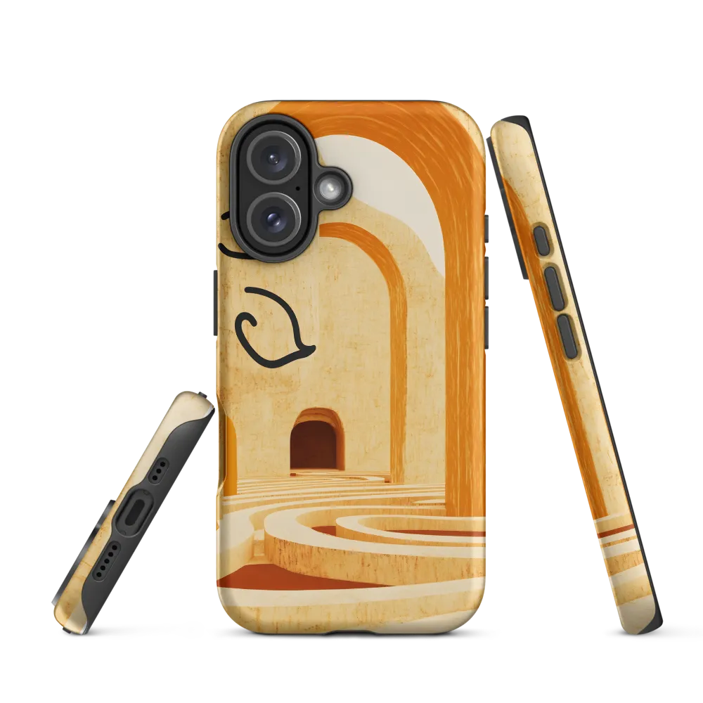 Whimsical Arches in a Beige Dreamscape | Phone Case