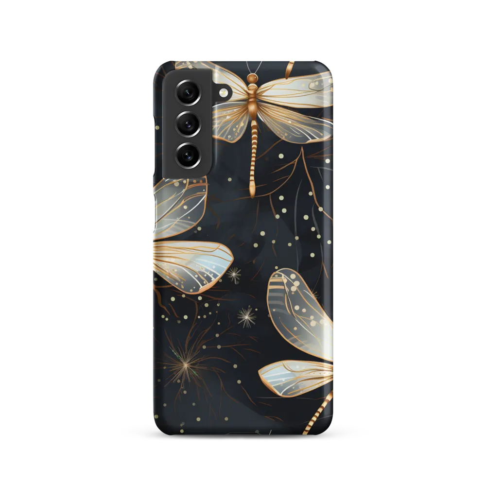 Ethereal Dance: Dragonflies in a Midnight Garden