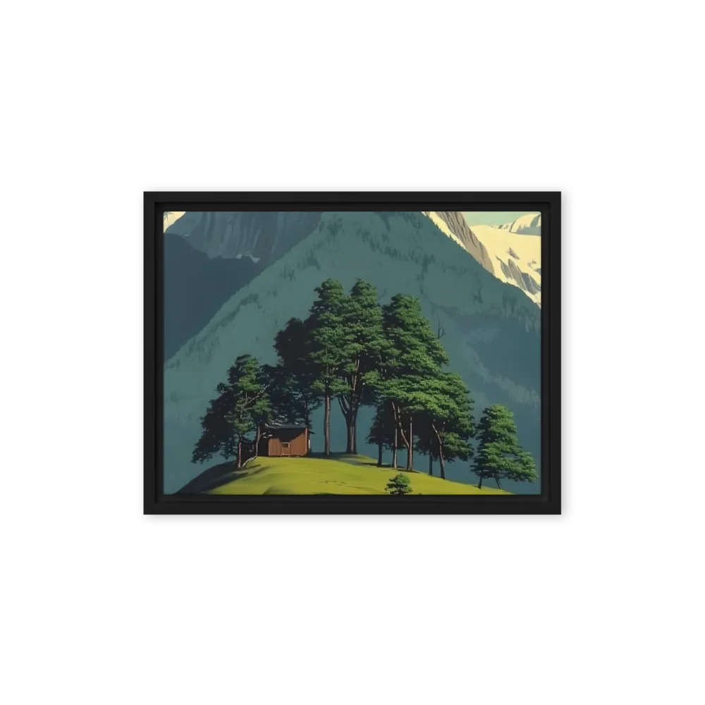 Whispers of Tranquility | Canvas with Black Frame | 12″×16″