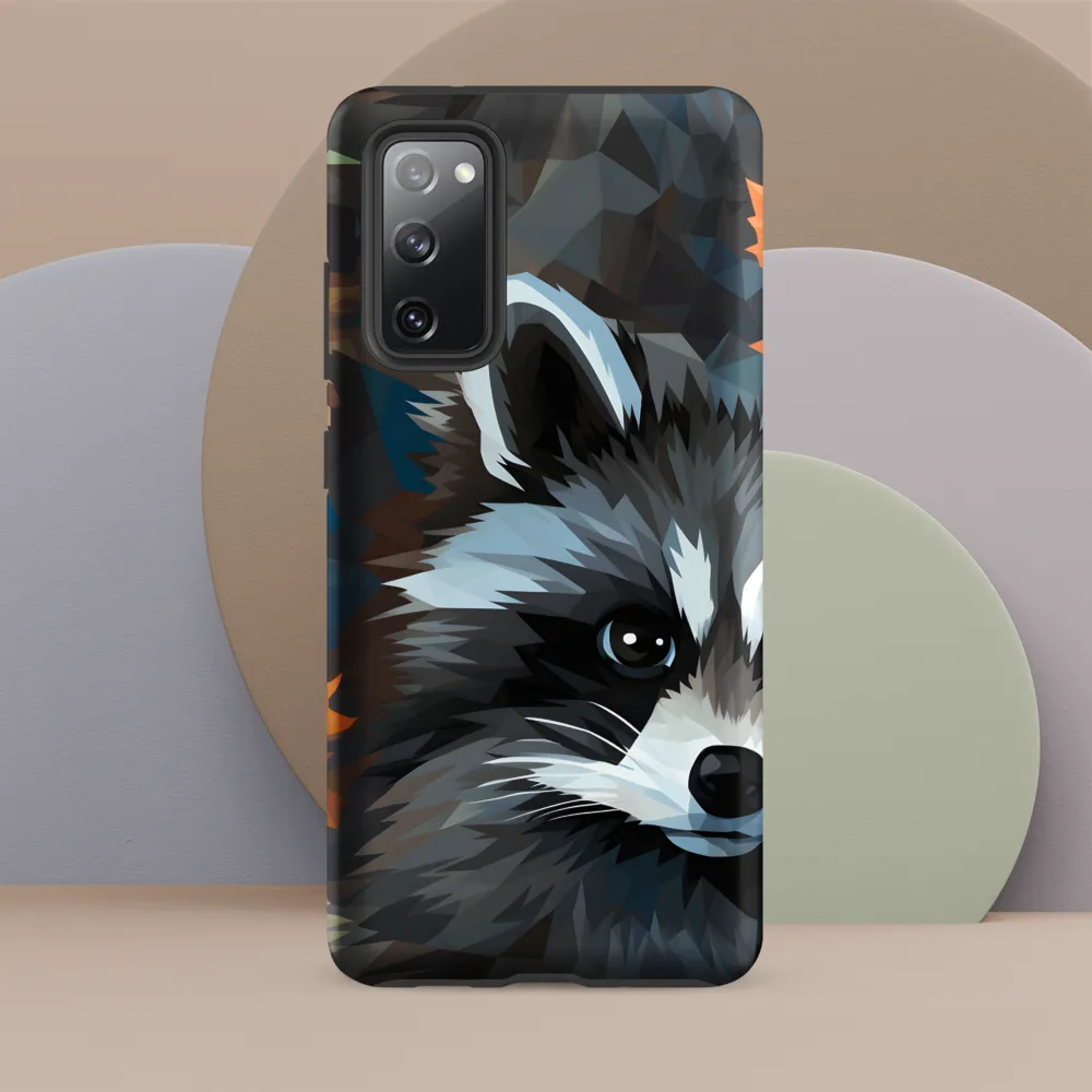 Whispers of Autumn: The Raccoon's Gaze