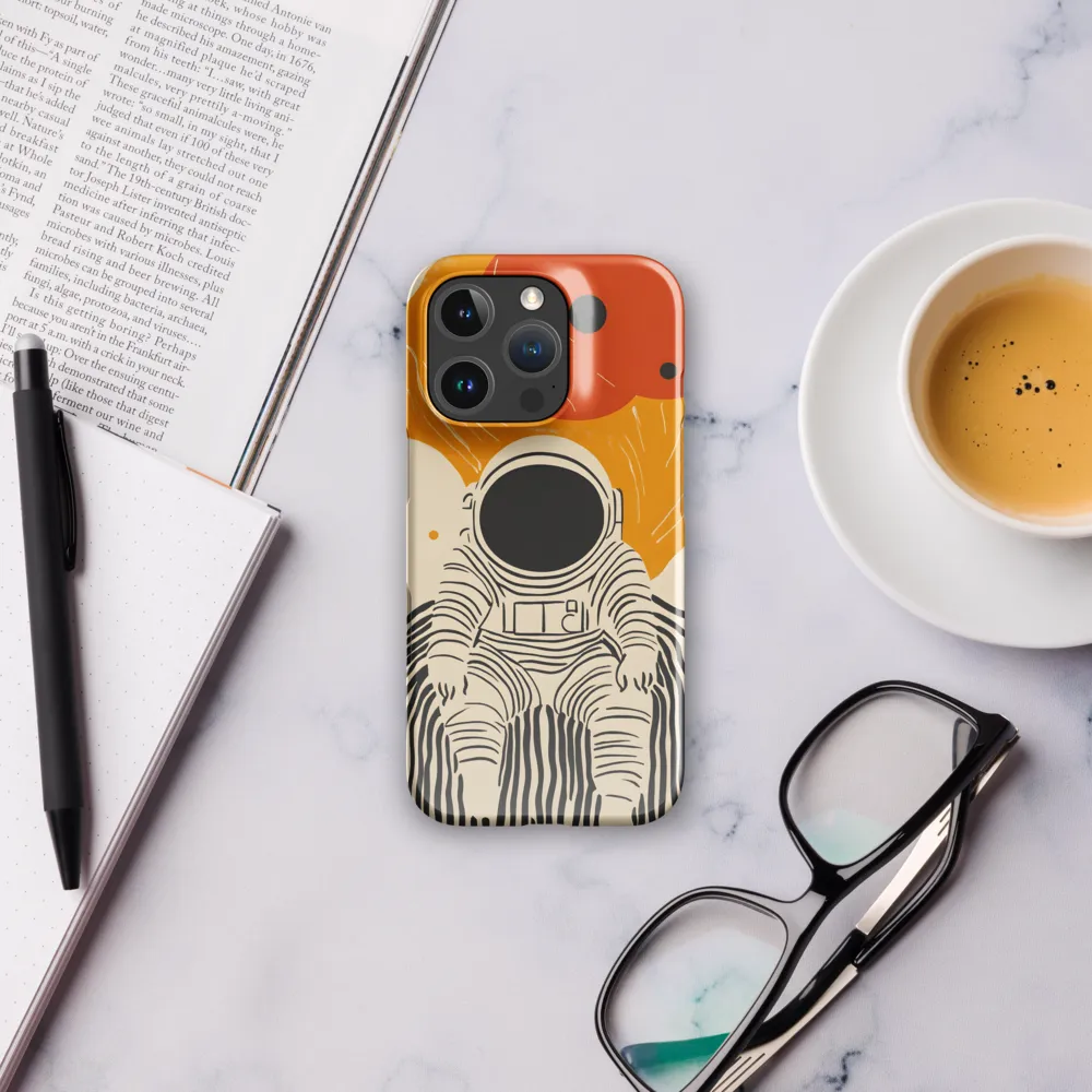 Astronaut in Cosmic Thoughts | Phone Case |  16 Pro | Snap Case | Glossy
