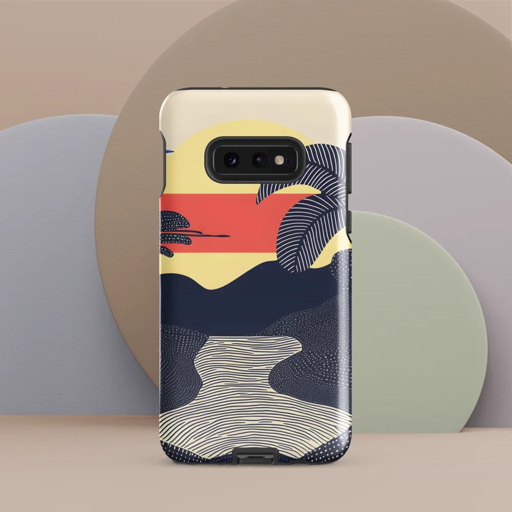 Tranquil Sunset in Modern Minimalism