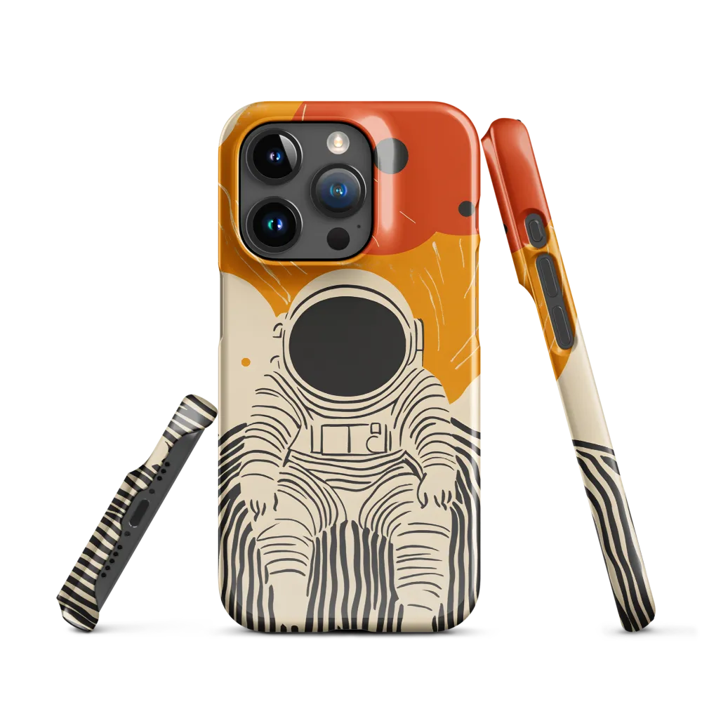 Astronaut in Cosmic Thoughts | Phone Case |  15 Pro | Snap Case | Glossy