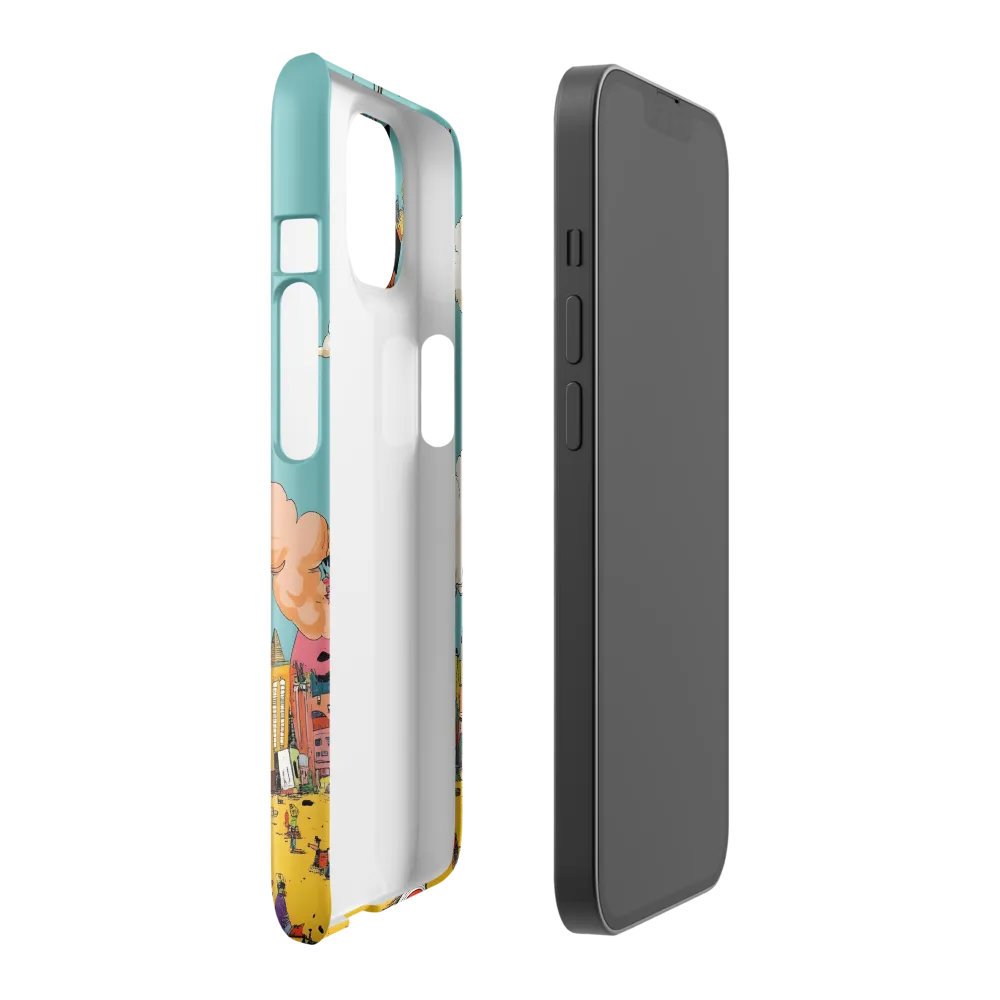 Urban Fantasia: A Whimsical Encounter | Phone Case |  14 | Snap Case | Glossy