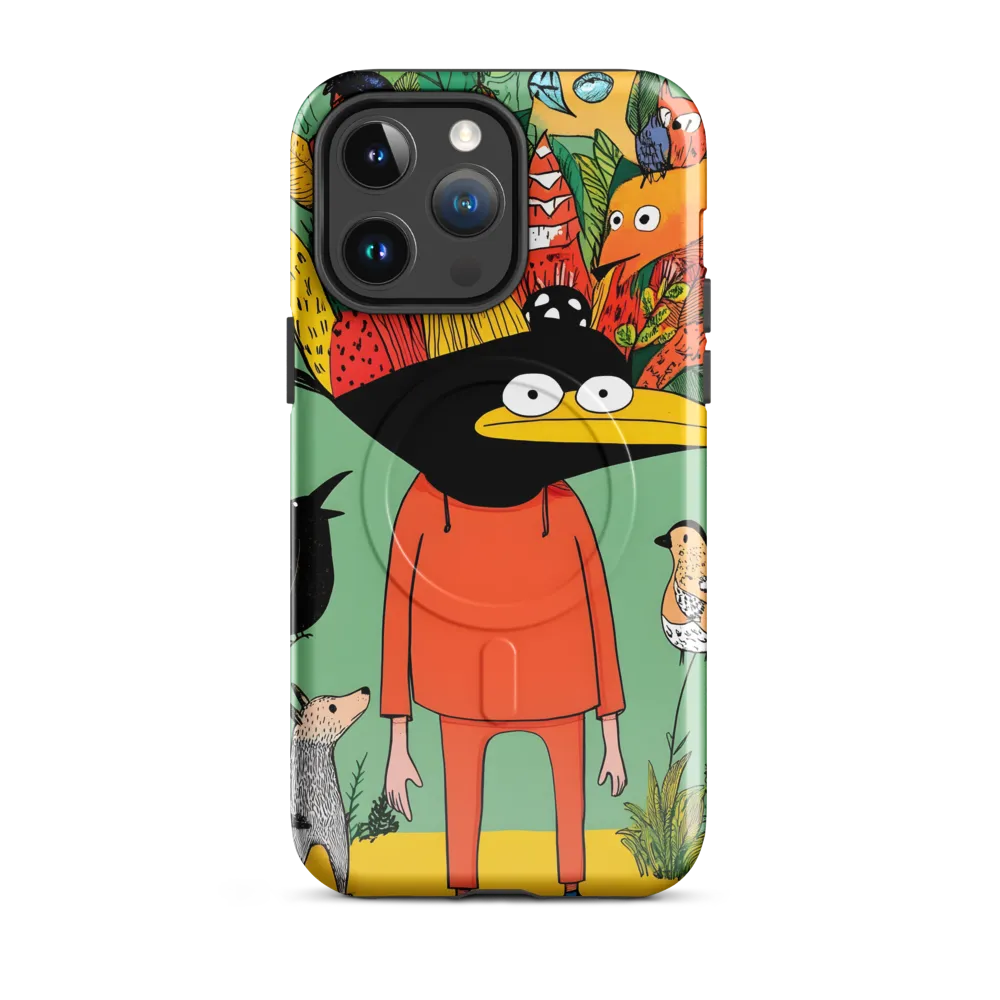 Whimsical Encounter in a Colorful Jungle