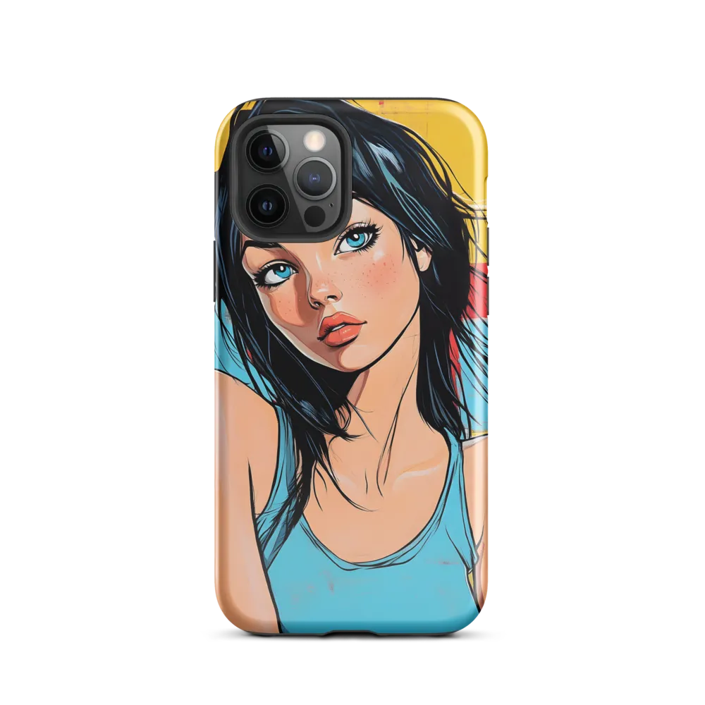 Vibrant Portrait of Modern Youth | Phone Case |  12 Pro | Tough Case | Glossy