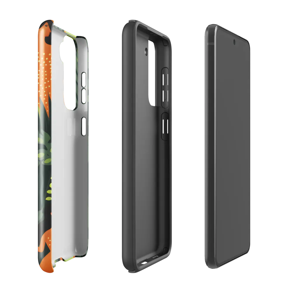 Playful Harmony in Patterns | Phone Case |  S21 FE | Tough Case | Glossy