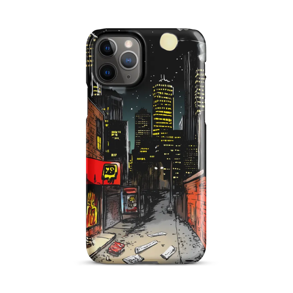 Nocturnal Cityscape: The Hidden Alley | Phone Case |  11 Pro | Snap Case | Glossy