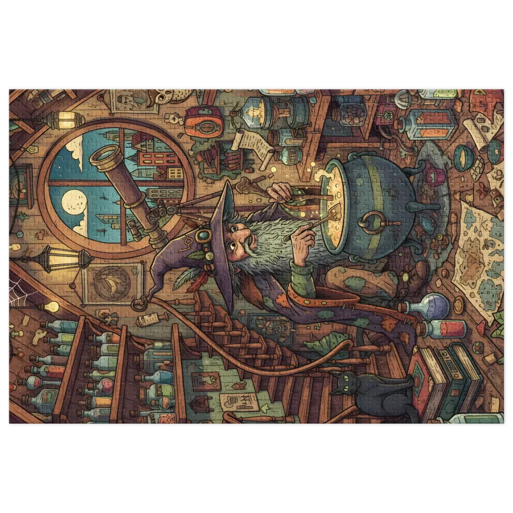 The Alchemist's Study 
 Jigsaw Puzzle in Tin Box