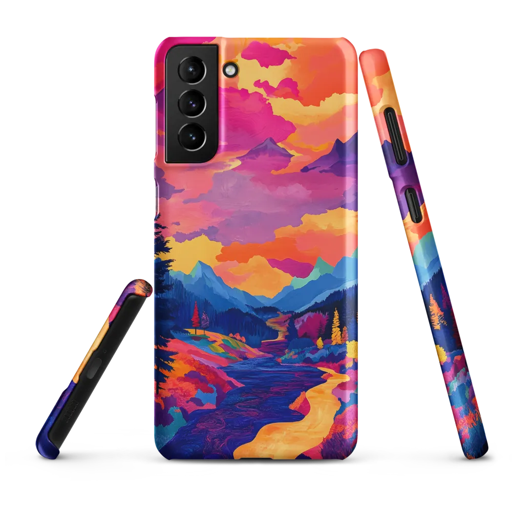 Radiant Serenity: A Surreal Landscape | Phone Case |  S21 Plus | Snap Case | Matte