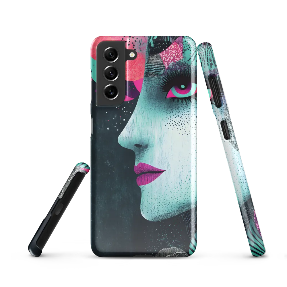 Mystical Beauty in Blue and Pink | Phone Case |  S21 | Snap Case | Glossy