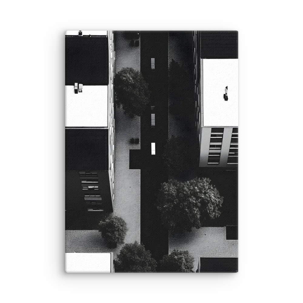 Urban Serenity from Above | Thin Canvas | 20″×28″