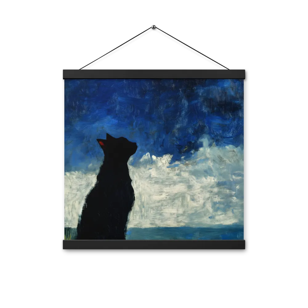 Serenade of the Night | Poster With Black Wood Hanger | 16″×16″