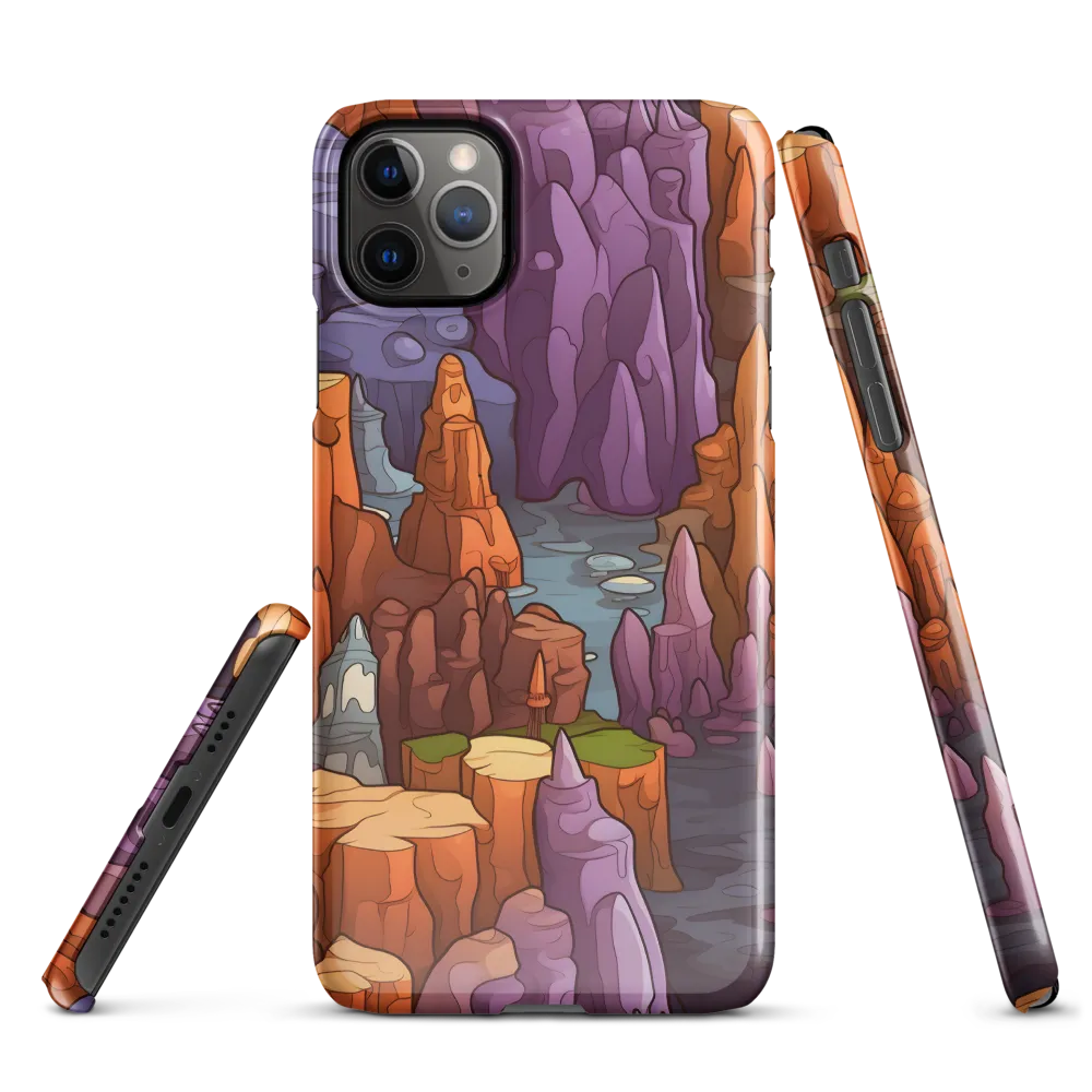 Vibrant Rockscape: A Digital Odyssey | Phone Case |  11 Pro Max | Snap Case | Glossy