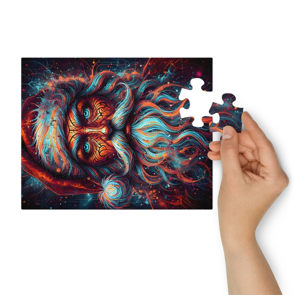 Astral Saint Nicholas 
 Jigsaw Puzzle in Tin Box