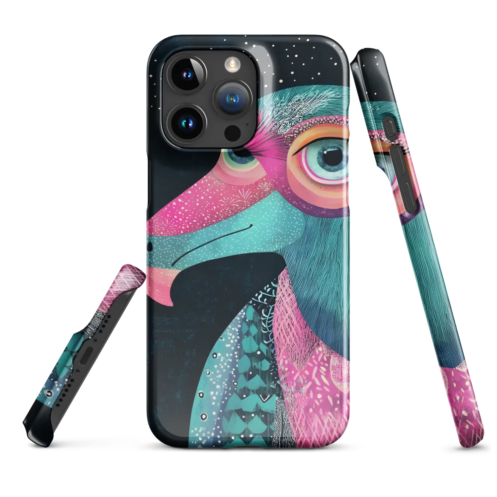 Whimsical Vulture: A Dance of Colors | Phone Case |  15 Pro Max | Snap Case | Glossy