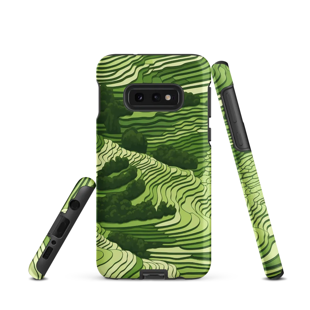 Waves of Green: An Abstract Landscape