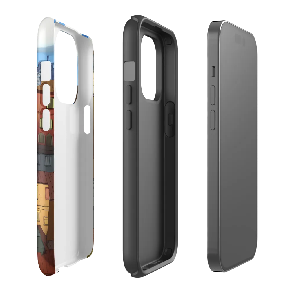 Urban Symphony: A Colorful Cityscape | Phone Case |  14 Pro | Tough Case | Matte