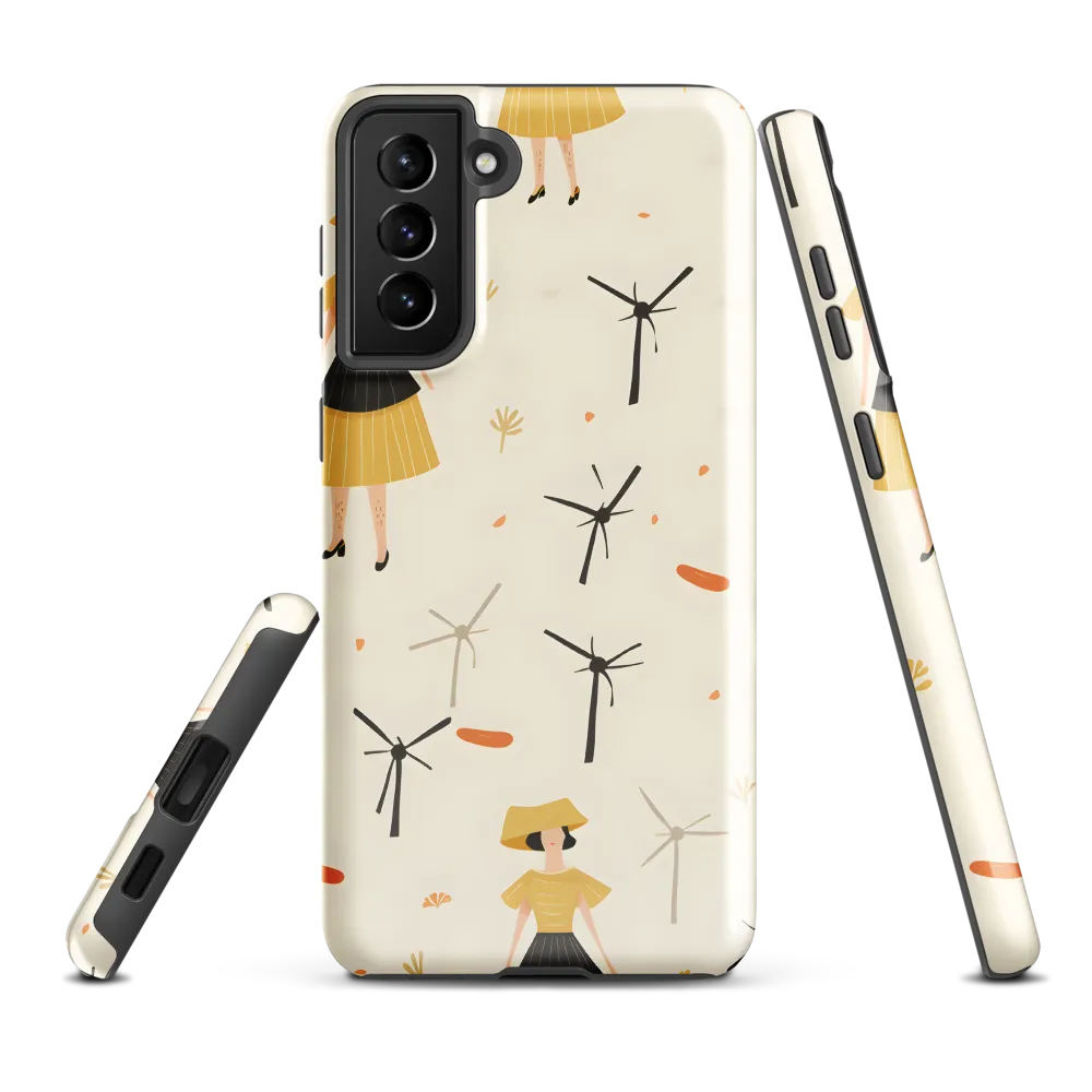 Whimsical Patterns of Nature and Femininity | Phone Case |  S21 Plus | Tough Case | Glossy