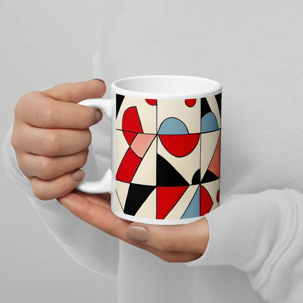 Dynamic Geometric Harmony | Mug with White inside | 11 oz