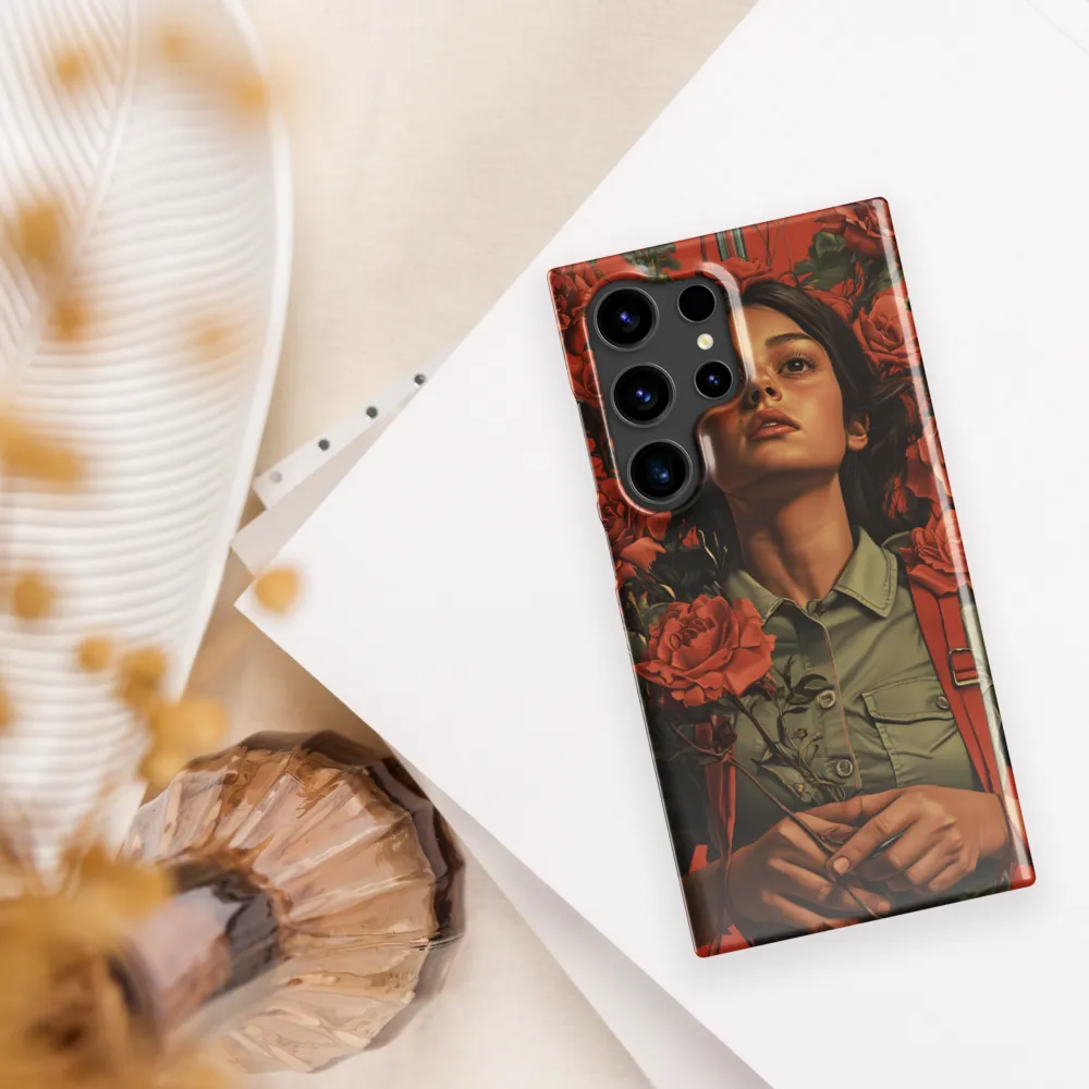 Harmony and Strength: A Portrait Among Roses