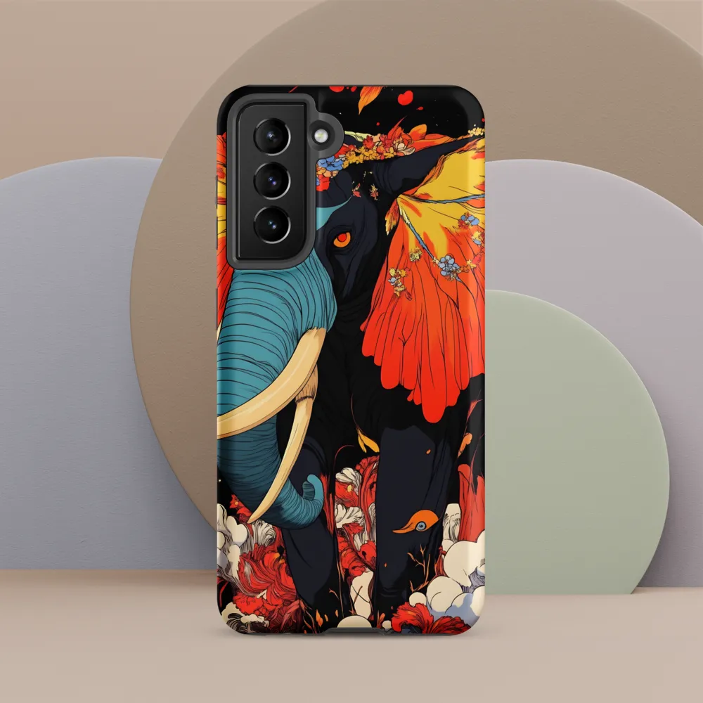 Majesty of the Floral Elephant | Phone Case |  S21 | Tough Case | Matte