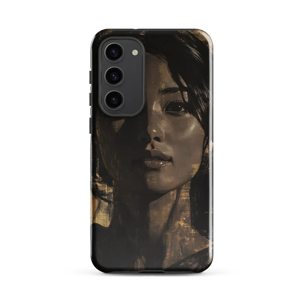Golden Gaze: A Contemporary Portrait