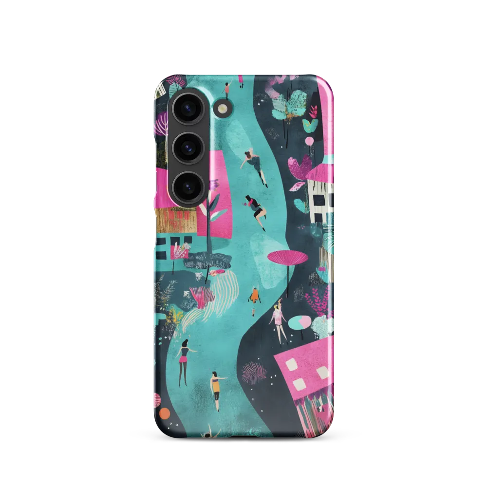 Whimsical Journey Through a Vibrant Landscape | Phone Case |  S23 | Snap Case | Glossy
