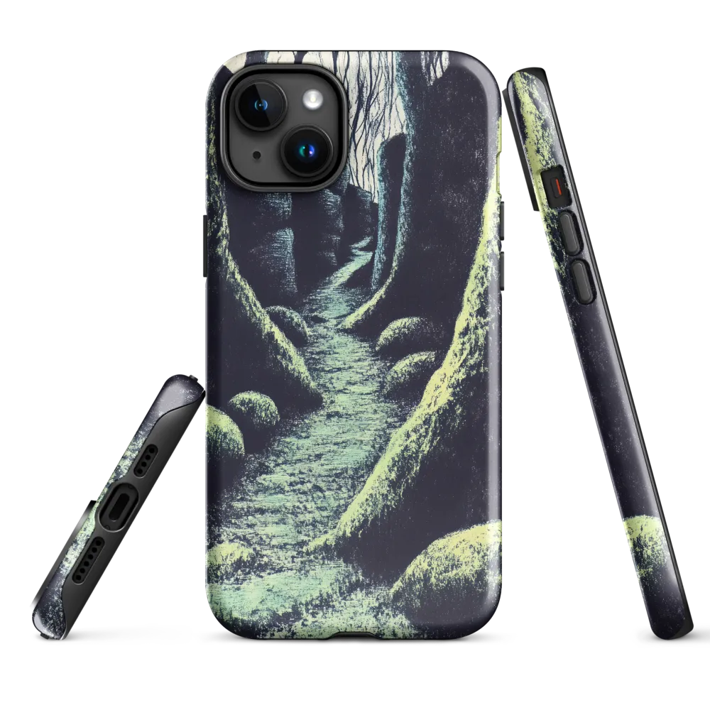Whispers of the Tranquil Pathway | Phone Case |  15 Plus | Tough Case | Glossy
