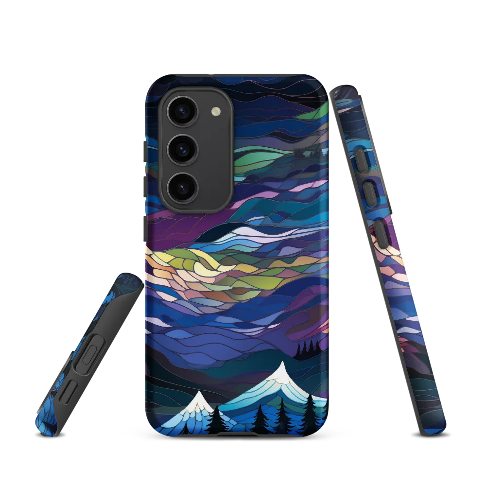 Twilight Peaks: An Abstract Mountain Landscape