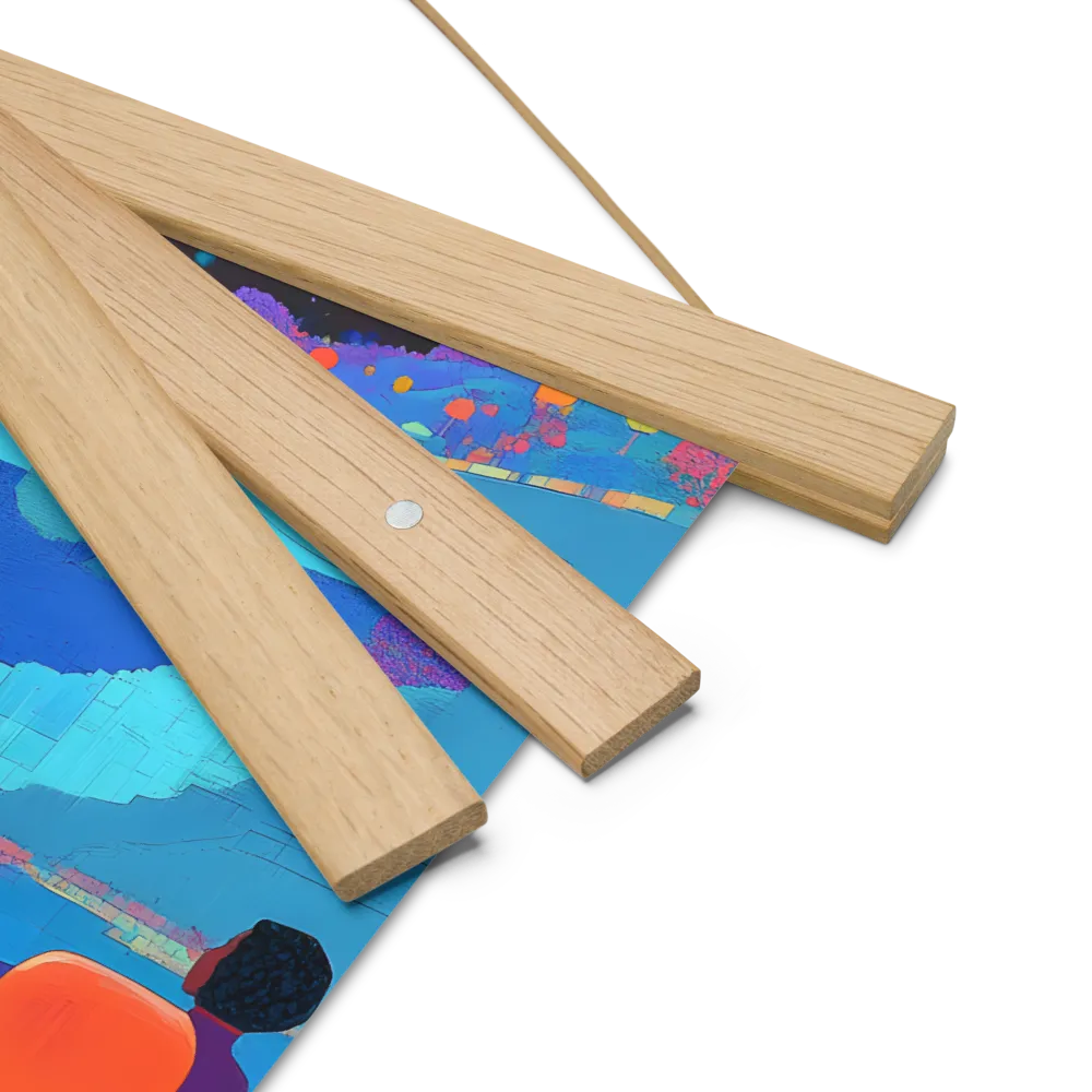 Reflections of Serenity | Poster With Oak Wood Hanger | 10″×10″
