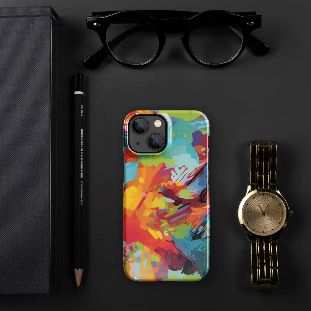 Colorful Lizard: An Abstract Adventure | Phone Case |  13 Mini | Snap Case | Glossy
