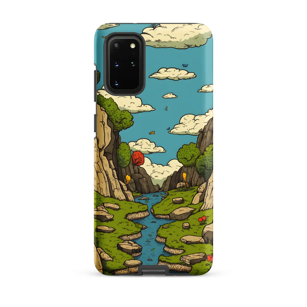 Whimsical Serenity: A Canyon Landscape