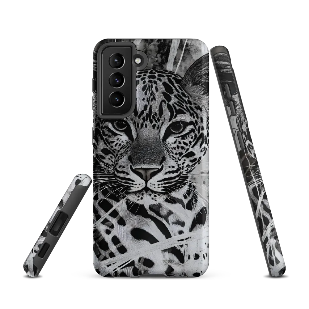 Majestic Gaze: The Leopard's Portrait | Phone Case |  S21 | Tough Case | Matte