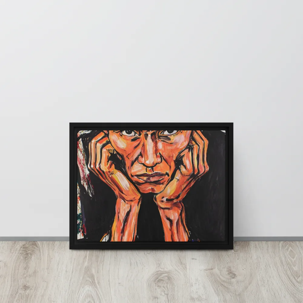 Contemplative Intensity: An Expressionist Portrait