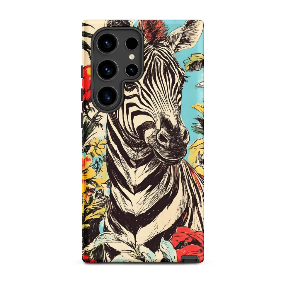 Zebra in Tropical Reverie