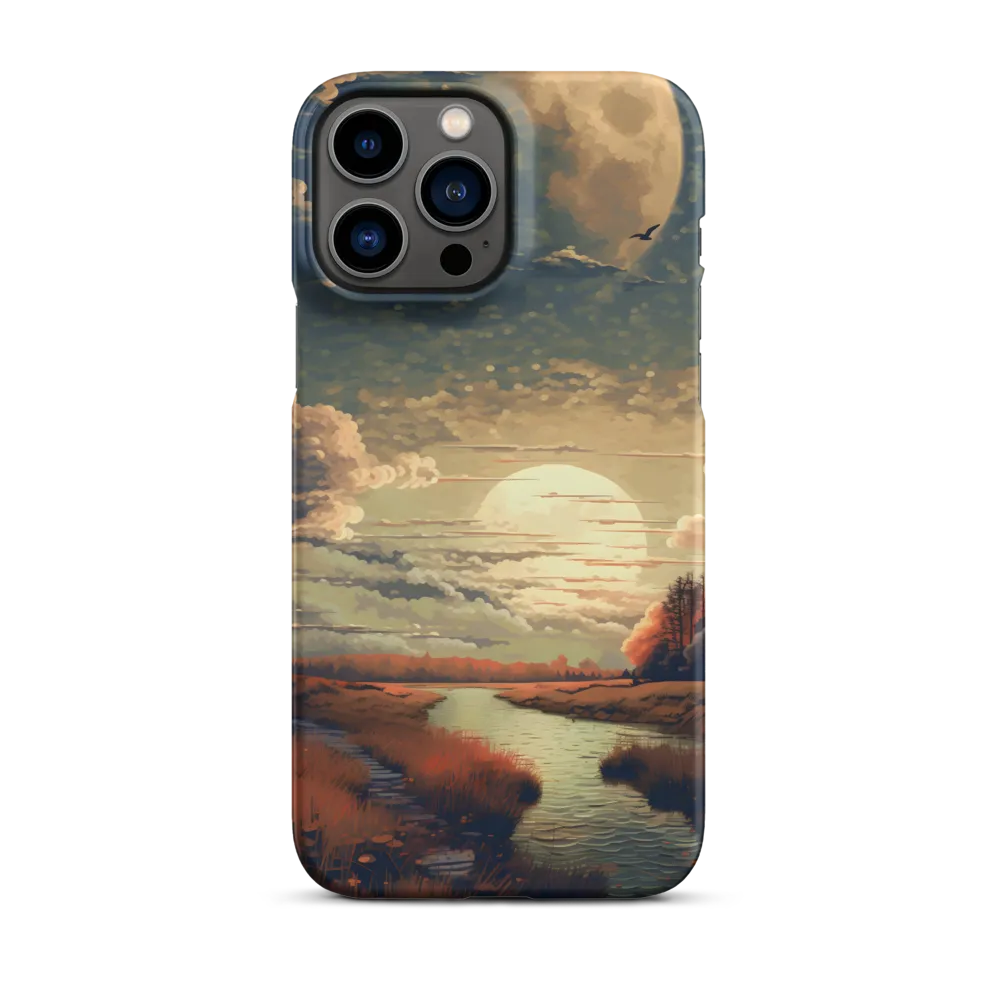 Whispers of Dusk: A Tranquil River Landscape