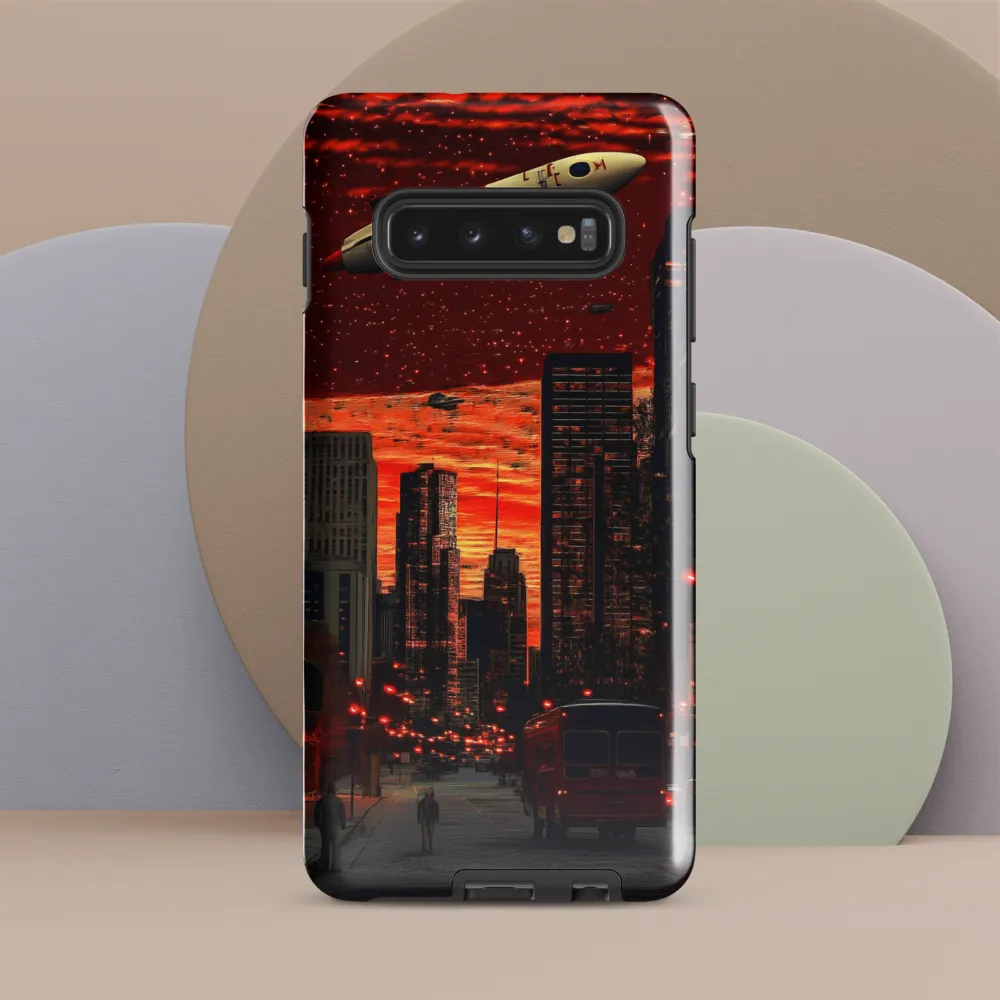 Cosmic Urban Symphony | Phone Case |  S10 Plus | Tough Case | Glossy