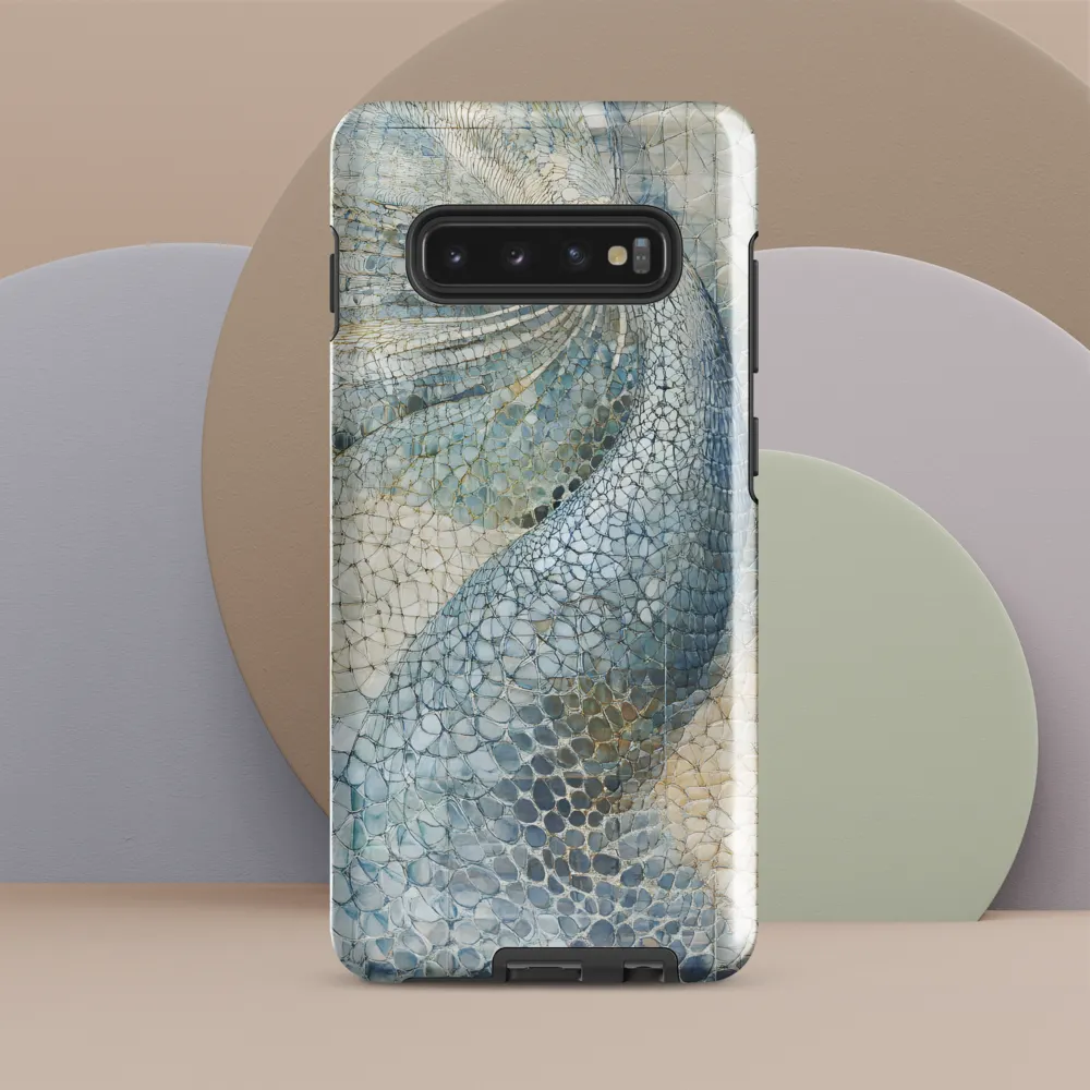 Fluid Geometry: A Dance of Patterns | Phone Case |  S10 Plus | Tough Case | Glossy