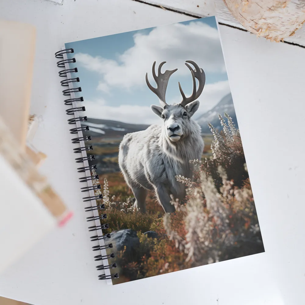 Majestic Harmony: The Reindeer in Nature | Spiral Notebook