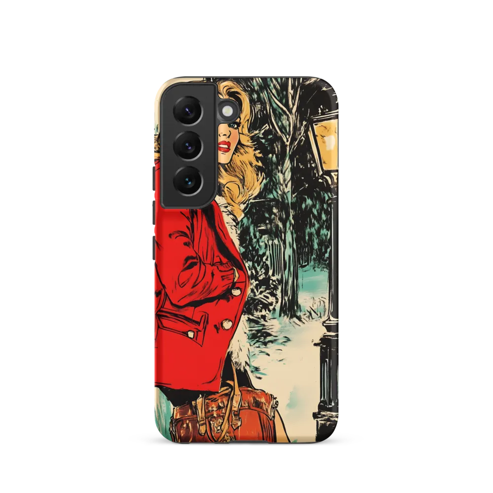 Winter Glamour in Red | Phone Case |  S22 | Tough Case | Matte