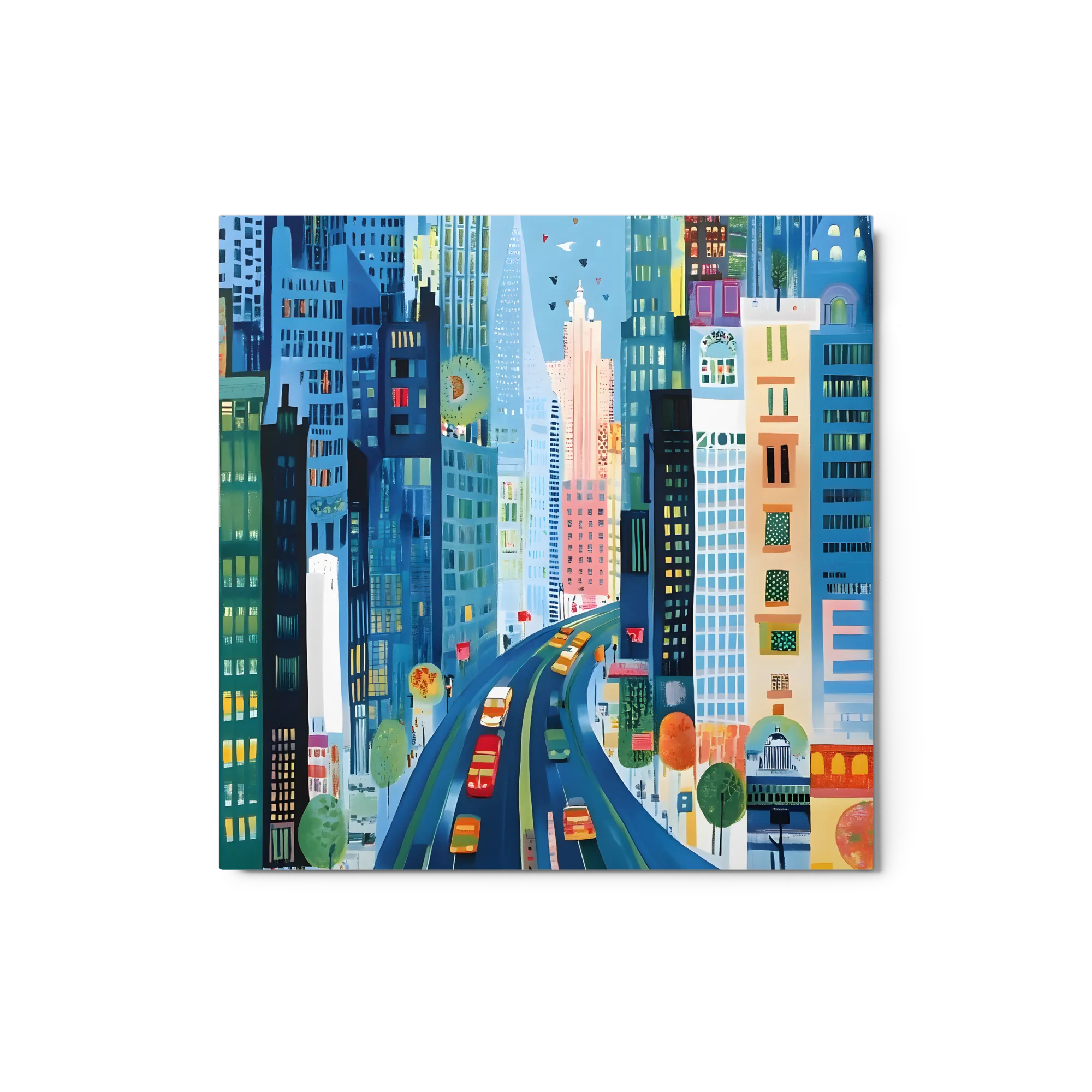 Urban Flow 
 Metal Print | 12″x 12″