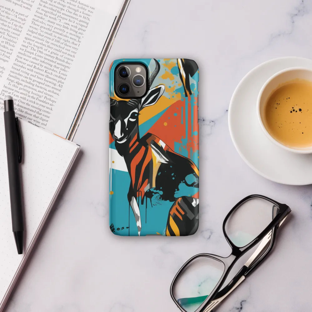 Dynamic Antelope in Vivid Abstract