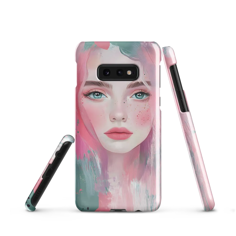 Dreamy Serenity: A Contemporary Portrait | Phone Case |  S10e | Snap Case | Glossy