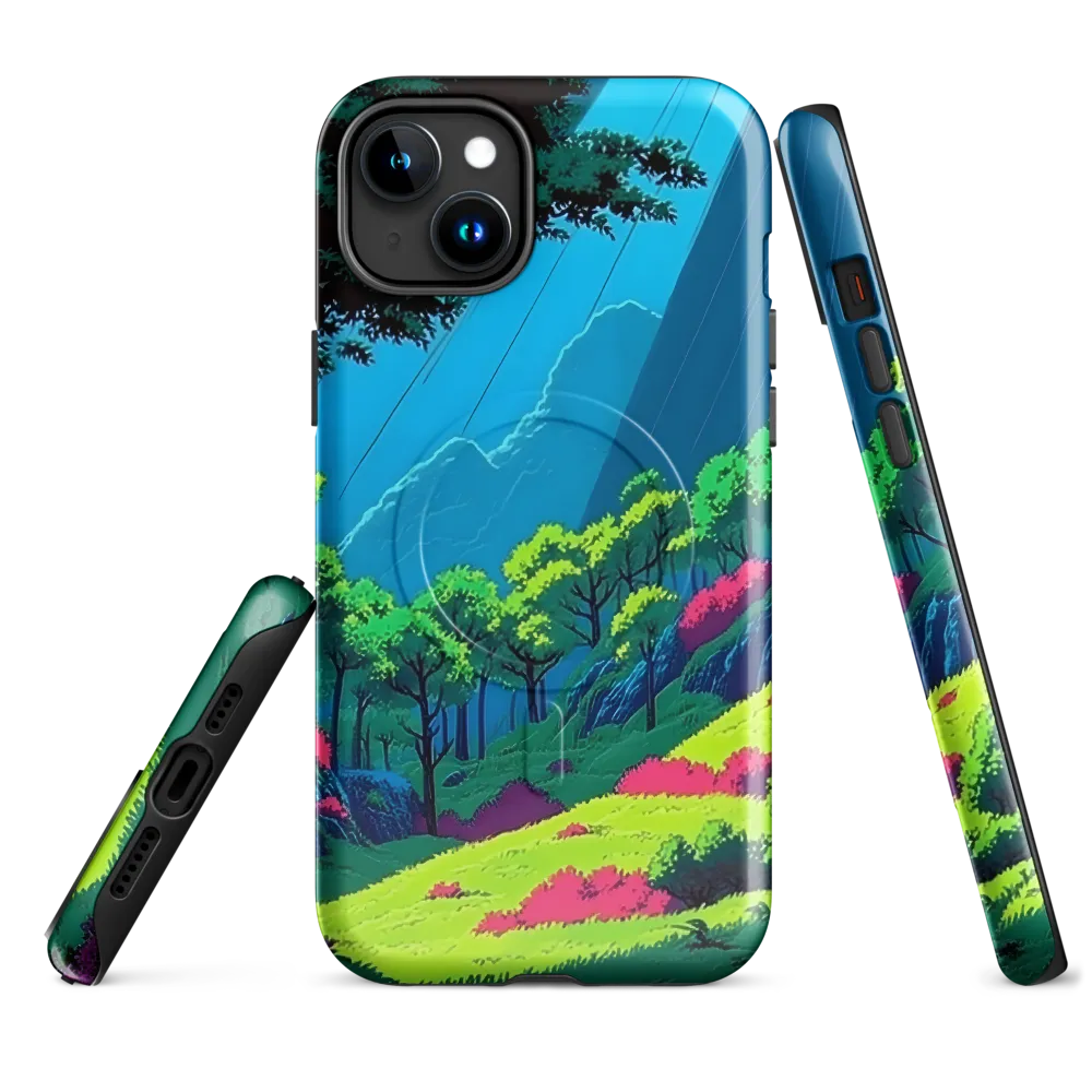 Whispers of a Vibrant Forest | Phone Case |  15 Plus | MagSafe® Tough Case | Glossy