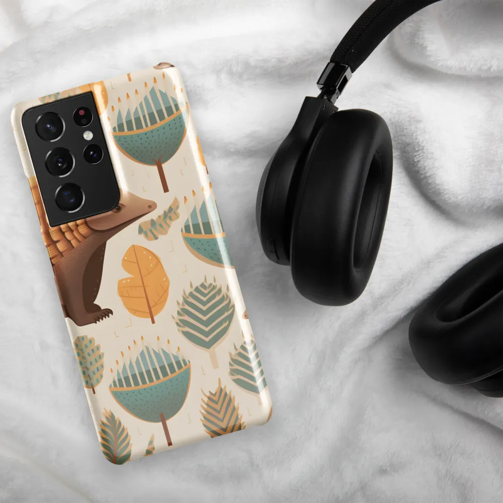 Pangolins in a Whimsical Habitat | Phone Case |  S21 Ultra | Snap Case | Glossy