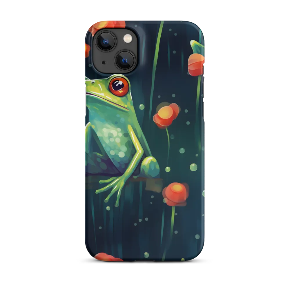 Playful Frogs in a Lush Pond